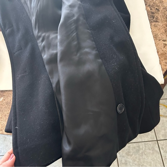 Jones New York wool cashmere blend double-breasted Black 8. - Picture 10 of 12